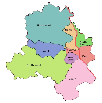 Delhi Map